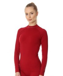 Bluza damska termoaktywna Brubeck EXTREME THERMO. Czerwone bluzy z kapturem Brubeck, m, bez wzorów, z dzianiny, bez kaptura, snowboardowy. Za 219.99 zł.
