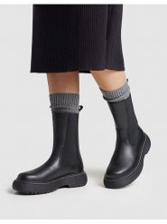 Pepe Jeans FOOTWEAR Sztyblety "Yoko Rock" w kolorze czarnym rozmiar: 37. Czarne botki Pepe Jeans FOOTWEAR, bez wzorów, z jeansu, rockowe, bez zapięcia. Za 267.92 zł.