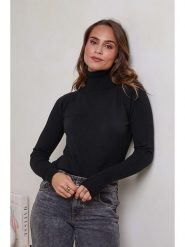 Soft Cashmere Golf w kolorze czarnym rozmiar: 38/40. Czarne swetry Soft Cashmere, bez wzorów, z kaszmiru, klasyczne, bez ramiączek. Za 132.93 zł.