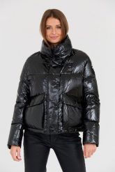BLAUER Czarna kurtka. Czarne kurtki Blauer USA, l, bez wzorów, bez kaptura. W wyprzedaży za 919.99 zł.