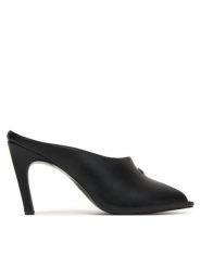 REPLAY Klapki GWH3L .000.C0001S Czarny. Czarne klapki Replay, bez wzorów, ze skóry, bez obcasa, bez zapięcia. Za 439.99 zł.