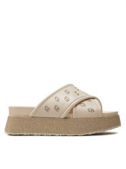 Liu Jo Klapki Frida 30 SA4147 EX014 Beżowy. Brązowe klapki Liu Jo, bez wzorów, z tworzywa sztucznego, bez obcasa, bez zapięcia. Za 429.99 zł.