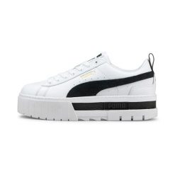 Buty do chodzenia damskie Puma MAYZE LTH. Białe buty sportowe lifestyle Puma, bez wzorów, z gumy, sportowe, bez zapięcia. Za 349.99 zł.