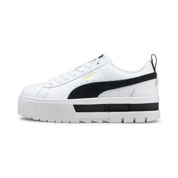 Buty do chodzenia damskie Puma MAYZE LTH. Białe buty sportowe lifestyle Puma, bez wzorów, z gumy, sportowe, bez zapięcia. Za 349.99 zł.