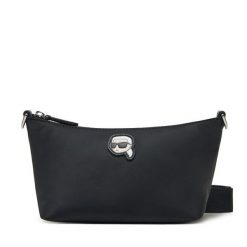 Torebka KARL LAGERFELD. Czarne listonoszki KARL LAGERFELD, bez wzorów, bez dodatków. Za 299.99 zł.