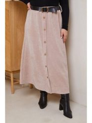 Curvy Lady Spódnica w kolorze beżowym rozmiar: 40/42. Brązowe spódnice Curvy Lady, bez wzorów, ze skóry, klasyczne, maxi. Za 92.42 zł.