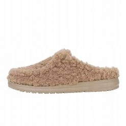 HEYDUDE Damskie Mokasyny Wendy Slipper. Brązowe mokasyny Hey dude, bez wzorów, z materiału. Za 239.00 zł.