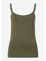 More & More Top w kolorze khaki rozmiar: 42. Brązowe topy More & More, bez wzorów, bez kołnierzyka, bez ramiączek. Za 49.41 zł.