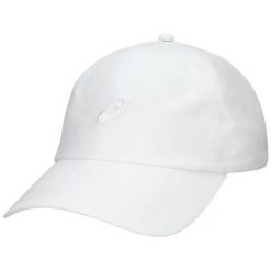 Czapka z daszkiem Asics Essential Running. Białe czapki z daszkiem ASICS, bez wzorów, sportowe. Za 99.00 zł.