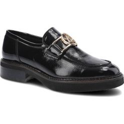 Czarne Półbuty Karino Damskie Eleganckie Obuwie. Czarne półbuty wsuwane Karino, bez wzorów, ze skóry, eleganckie, bez obcasa, na płaskiej podeszwie. Za 299.00 zł.