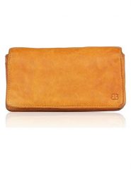 Bellicci Skórzany portfel "Cosette" w kolorze żółtym - 17,5 x 10 x 3 cm rozmiar: onesize. Żółte portfele Bellicci, bez wzorów, z materiału. Za 121.99 zł.