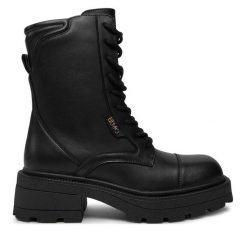 Botki Liu Jo. Czarne botki Liu Jo, bez wzorów, bez obcasa, na słupku, bez zapięcia. Za 529.99 zł.