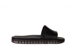 Klapki Melissa Beach Slide Next Gen AD Matte Black Smoke 010338, Czarny, Guma. Czarne klapki Melissa, z aplikacjami, z gumy, bez obcasa, bez zapięcia. W wyprzedaży za 199.00 zł.
