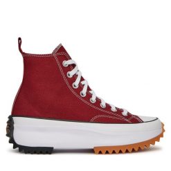 Trampki Converse. Czerwone trampki Converse, bez wzorów, retro, bez zapięcia. Za 359.99 zł.