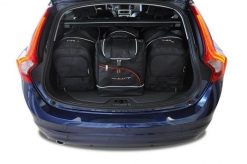 Torby Do Bagażnika Volvo V60 Cross Country 2015-2018 4Szt Kjust. Czarne torby podróżne KJUST, bez wzorów, z kauczuku. Za 1,233.00 zł.