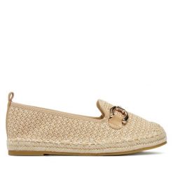 Espadryle DeeZee. Brązowe espadryle DeeZee, bez wzorów, bez obcasa. Za 119.99 zł.
