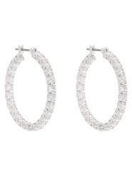 Swarovski Kolczyki Matrix 5647715 Srebrny. Szare kolczyki Swarovski, metalowe. Za 699.99 zł.