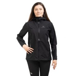Kurtka trekkingowa damska Arc'teryx Beta. Czarne kurtki Arc'teryx, bez wzorów, bez kaptura. Za 1,614.99 zł.