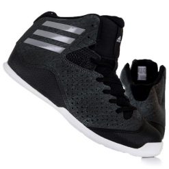 Buty Unisex sportowe do koszykówki ADIDAS NXT LVL SPD IV K. Czarne buty sportowe lifestyle adidas, bez wzorów, sportowe, bez zapięcia. W wyprzedaży za 119.00 zł.