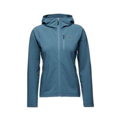 Bluza damska z kapturem Black Diamond Coefficient Storm FZ. Niebieskie bluzy z kapturem Black Diamond, bez wzorów, z kapturem, wspinaczkowe. Za 640.00 zł.