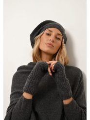 Perfect Cashmere Kaszmirowe mitenki "Bale" w kolorze antracytowym rozmiar: onesize. Czarne rękawiczki Perfect Cashmere, bez wzorów, z kaszmiru. Za 221.88 zł.