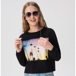 Bluza z fotonadrukiem - Czarny. Bluzy marki Sinsay. Za 39.99 zł.