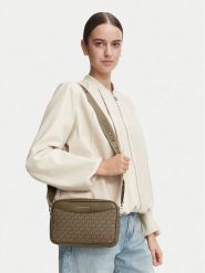 MICHAEL Michael Kors Torebka Bev 32F6G22C9V Khaki. Brązowe listonoszki MICHAEL Michael Kors, bez wzorów, ze skóry, bez dodatków. Za 1,099.00 zł.