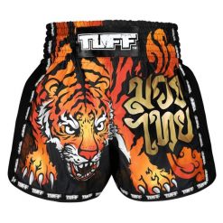 Spodenki treningowe TUFF Black Furious Tiger. Czarne szorty sportowe TUFF, bez wzorów. Za 149.00 zł.