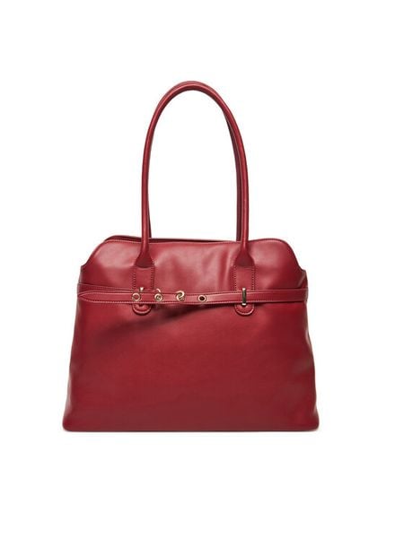 DeeZee Torebka C-DZE-S-010-08 Bordowy. Czerwone shopper bag DeeZee, bez wzorów, z materiału, bez dodatków. Za 149.99 zł.