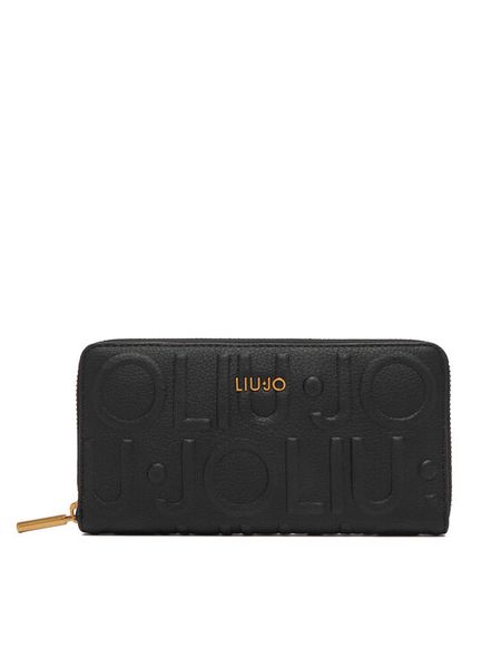 Liu Jo Portfel AF6170 E1139 Czarny. Czarne portfele Liu Jo, bez wzorów, ze skóry. Za 249.99 zł.