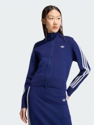 Adidas Kardigan Firebird KW2588 Granatowy Regular Fit. Niebieskie swetry adidas, l, bez wzorów, z wiskozy, bez ramiączek. Za 369.99 zł.