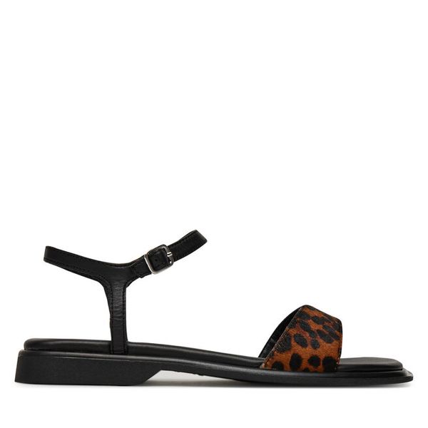 Sandały Vagabond Shoemakers. Brązowe sandały Vagabond Shoemakers, bez wzorów, bez obcasa, na płaskiej podeszwie, bez zapięcia. Za 569.99 zł.