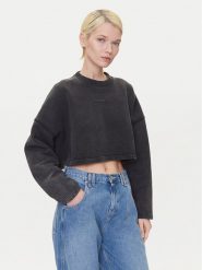 HUGO Bluza Derissa_B 50545035 Czarny Relaxed Fit. Czarne bluzy Hugo, xl, bez wzorów, z bawełny, bez kaptura. Za 479.99 zł.