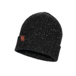 Czapka zimowa dla dorosłych Buff Knited wełna czarna. Czarne czapki zimowe Buff, bez wzorów, z wełny, sportowe. Za 98.99 zł.