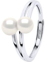 Pearline Srebrny pierścionek z perłami rozmiar: onesize. Białe pierścionki Pearline, z perłą, srebrne. Za 217.99 zł.