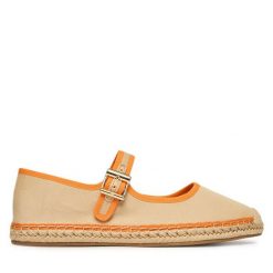 Espadryle Tommy Hilfiger. Brązowe espadryle Tommy Hilfiger, bez wzorów, bez obcasa. Za 329.99 zł.