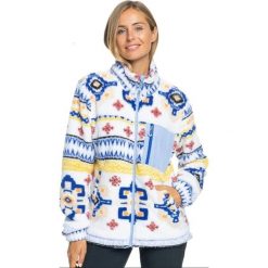 Bluza damska ROXY Alabama Full Zip. Białe bluzy Roxy, na zimę, l, bez wzorów, sportowe, bez ramiączek, bez kaptura. Za 249.99 zł.