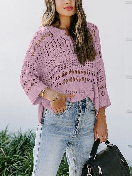 Milan Kiss Sweter w kolorze fioletowym rozmiar: XL. Różowe swetry Milan Kiss, xl, bez wzorów, z bawełny, bez ramiączek. Za 100.52 zł.