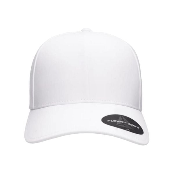 Czapka Z Daszkiem Delta Plain. Czerwone czapki z daszkiem FLEXFIT, bez wzorów, z dżerseju. Za 109.99 zł.