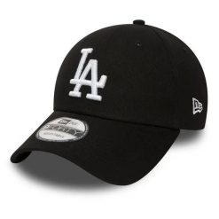 Czapka z daszkiem New Era MLB Los Angeles Dodgers. Czarne czapki z daszkiem New Era, bez wzorów, z poliesteru, eleganckie. Za 109.99 zł.