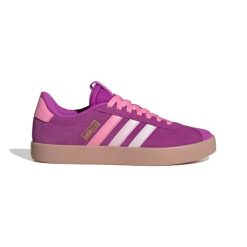 Damskie sznurowane buty sportowe adidas VL Court 3.0. Czerwone buty treningowe adidas, bez wzorów, bez zapięcia. Za 299.50 zł.