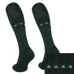 Skarpetki jeździeckie Heels Down zielone. Zielone skarpetki COMODO, bez wzorów, z bawełny. Za 29.99 zł.