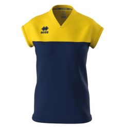 Koszulka damska Errea Bessy. Niebieskie t-shirty sportowe ERREA, bez wzorów, bez ramiączek, do siatkówki. Za 191.50 zł.
