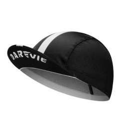 Czapka rowerowa wentylowana - czarno-biała. Białe czapki z daszkiem DAREVIE, na lato, bez wzorów, z materiału, sportowe. Za 83.99 zł.