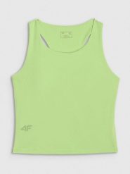 4F Top sportowy w kolorze zielonym rozmiar: L. Zielone topy sportowe 4f, l, bez wzorów, z materiału, outdoorowe. Za 73.95 zł.