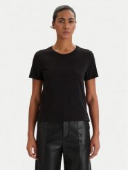 Armani Exchange T-Shirt XW001459 AF10356 UC001 Czarny Regular Fit. Czarne t-shirty Armani Exchange, l, bez wzorów, z bawełny, bez kołnierzyka, bez ramiączek. Za 269.99 zł.