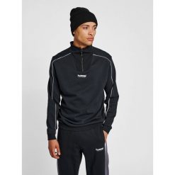 Bluza dresowa 1/4 zip Hummel Legacy Wesley. Czarne bluzy Hummel, xl, bez wzorów, z dresówki, bez kaptura, na fitness i siłownię. Za 268.60 zł.