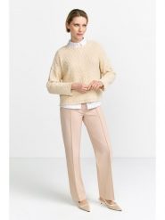 Rich & Royal Sweter w kolorze beżowym rozmiar: XL. Brązowe swetry Rich & Royal, xl, bez wzorów, ze splotem, bez ramiączek. Za 216.73 zł.