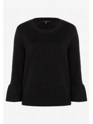 More & More Sweter w kolorze czarnym rozmiar: 36. Czarne swetry More & More, s, bez wzorów, z wiskozy, klasyczne, bez ramiączek. Za 113.63 zł.