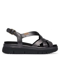 Sandały Pikolinos. Brązowe sandały Pikolinos, bez wzorów, bez obcasa, na płaskiej podeszwie, bez zapięcia. Za 559.99 zł.